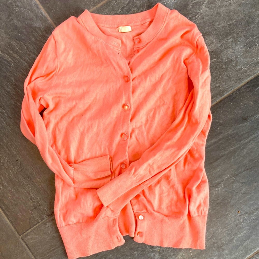 Pink JCrew Cardigan